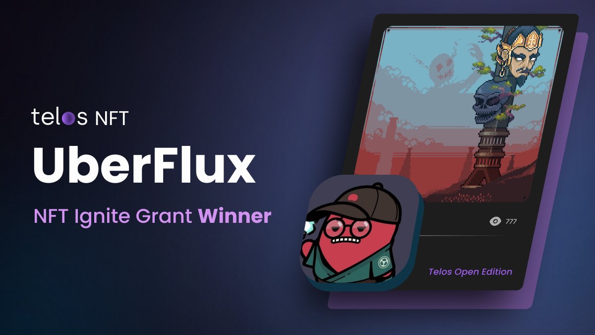 Telos_NFTs's tweet photo. Exciting news!🎉

We are thrilled to announce that @UberFlux , a talented pixel artist and sketcher, has won a NFT grant!🏆

Let's give a warm welcome to our newest @hellotelos artist! 👏 https://t.co/3t4RTuiUdx