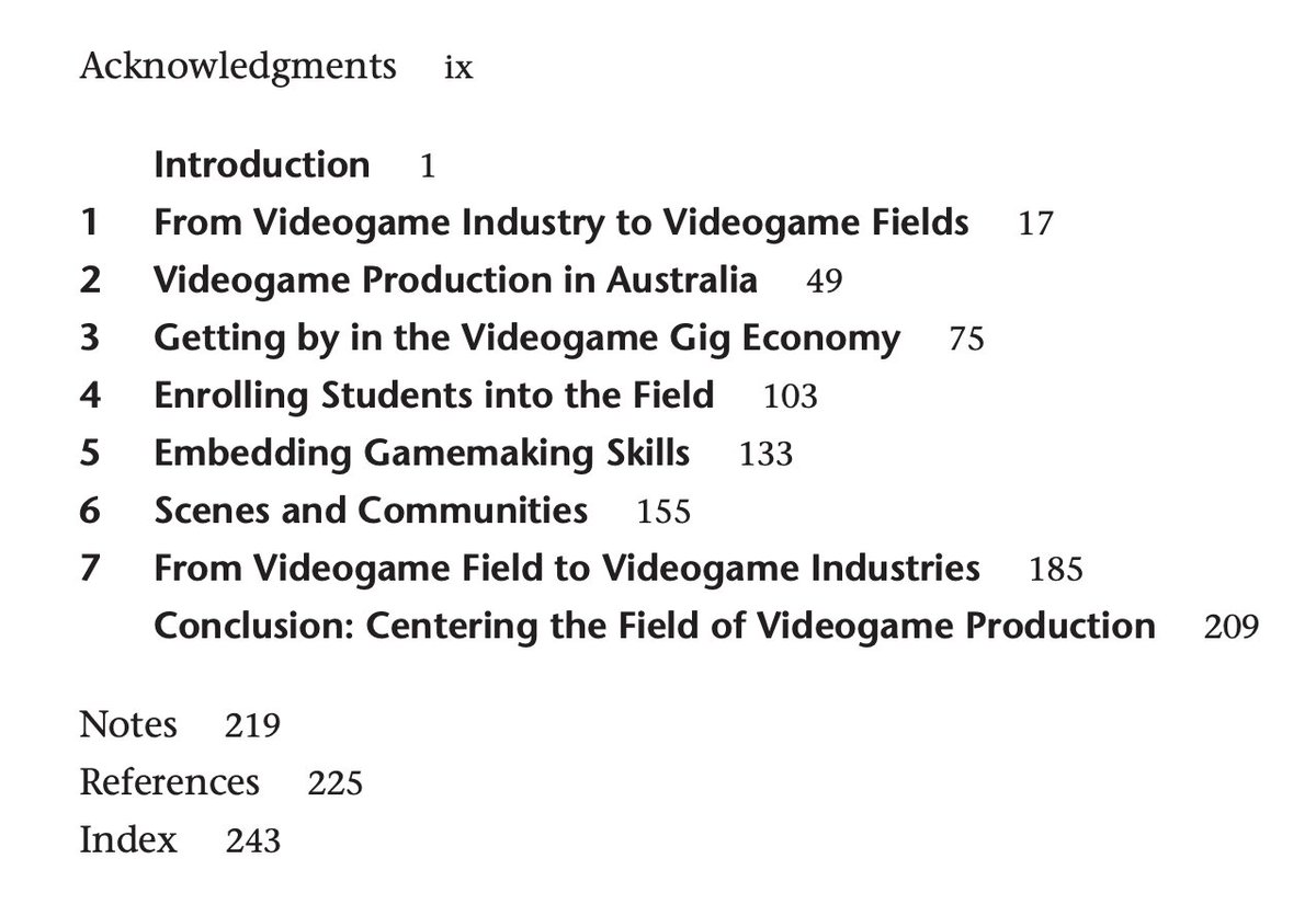 The Videogame Industry Does Not Exist is OUT NOW! It’s a call to take game dev srsly as a field of cultural production in all its complexities. It’s open-access! You can read it right now! direct.mit.edu/books/oa-monog… Here's a 🧵of what bits of it I am most excited for you to read: