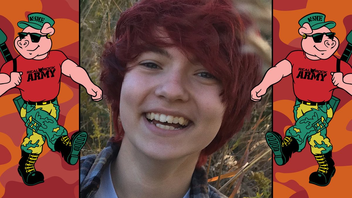 KSHE95's tweet photo. Jorgi Fleming of Godfrey, IL joined the Real Rock Army today!!! Have you enlisted yet??? --> https://t.co/Cz1IiIXSlv #kshe95 #RealRockArmy #stl #stlouis https://t.co/QkecshL0Ej