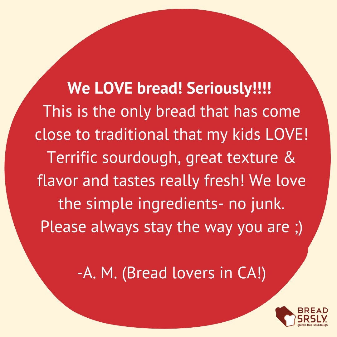 BreadSRSLY's tweet photo. We love hearing from our customers! 🍞❤️ https://t.co/sa5sOHfUzR