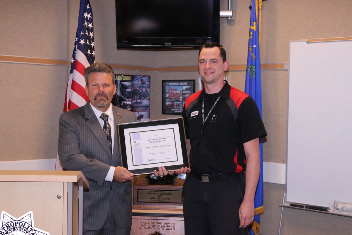 LVMPD on Twitter "FAA Safety Diamond Award of Excellence! Last week