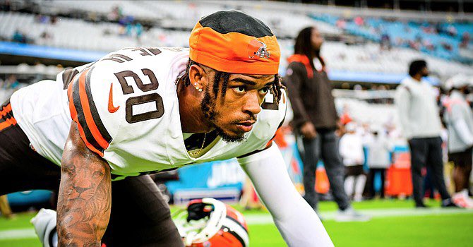 brownsfanuk's tweet photo. “I want to be one of those guys to stay in one place their whole career. The fans and everything about Cleveland is all what I’m about, so I’m hoping to be here for the long run.” - Greg Newsome II 
#Browns #Cleveland https://t.co/ptaJ7w8C6c