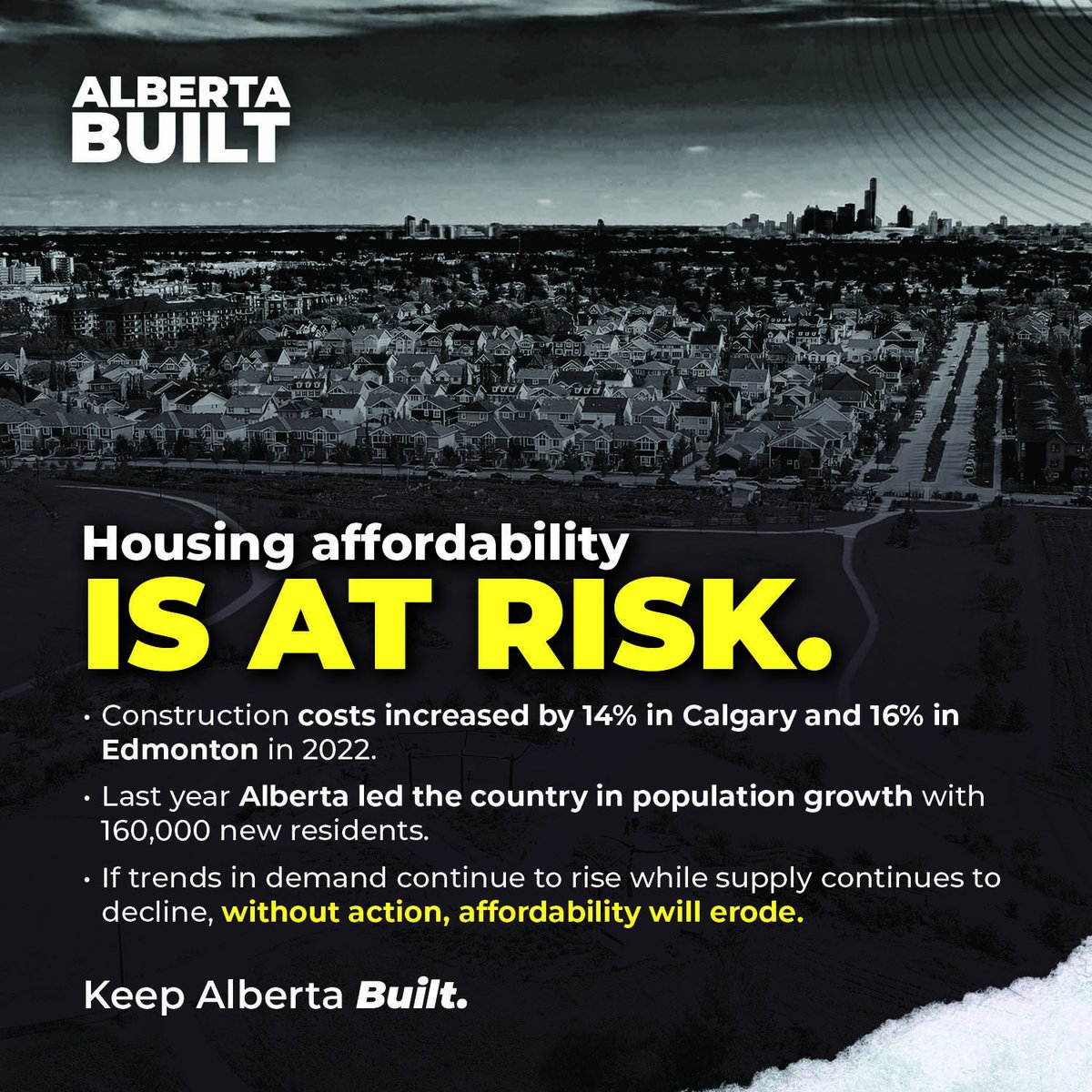 BILDAlberta's tweet photo. Inaction is not an option; the risks are real. Addressing challenges before housing affordability is a thing of the past guarantees a brighter future for everyone!
https://t.co/qQ20ADo2Z5

#abBUILT #abaffordability #abvote #abpoli #ableg https://t.co/lqAZxIiLJh