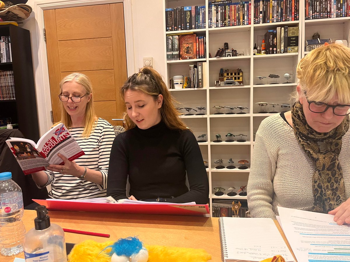 LanceNielsenWD's tweet photo. Rehearsing False Accounts - Book now! 31st May - 4th June - #FalseAccounts #OSOArts #PostOfficeScandal https://t.co/UZJgmYJQQd https://t.co/seFl2udkxF