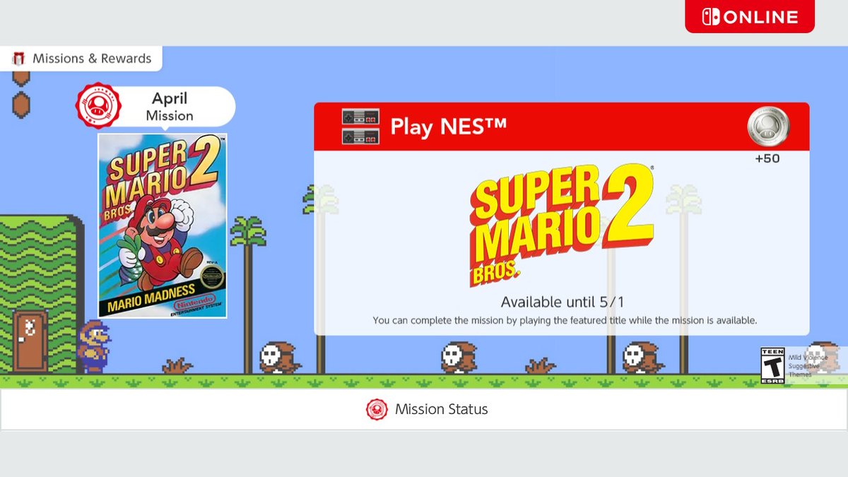 gjd62it's tweet photo. #MissionsAndRewards #NintendoSwitchOnline_US #NintendoSwitchOnline #NintendoSwitch https://t.co/hixSRlqljX