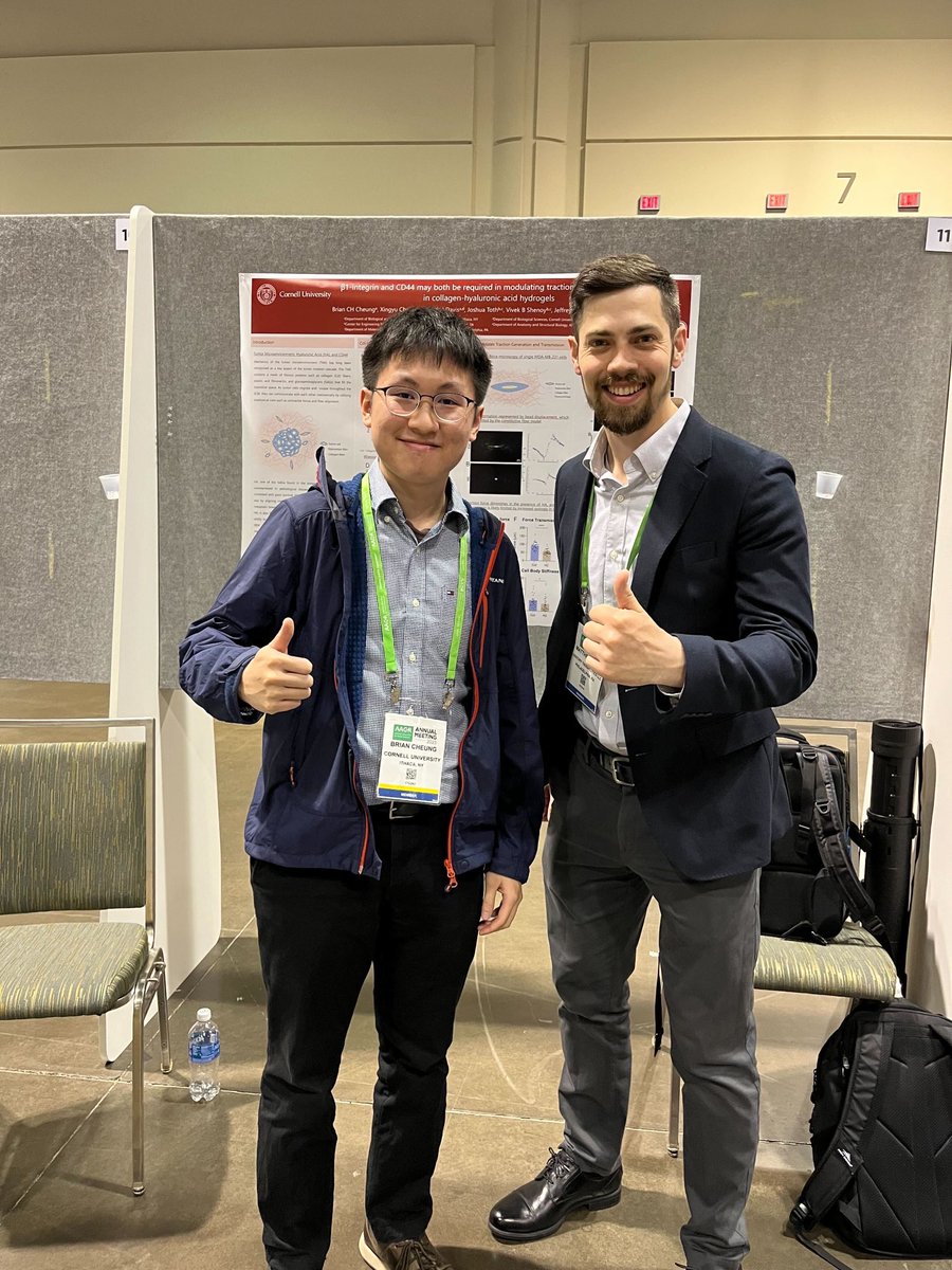 Wow, an incredible cell traction force microscope linked a former and current student of our lab together at AACR!