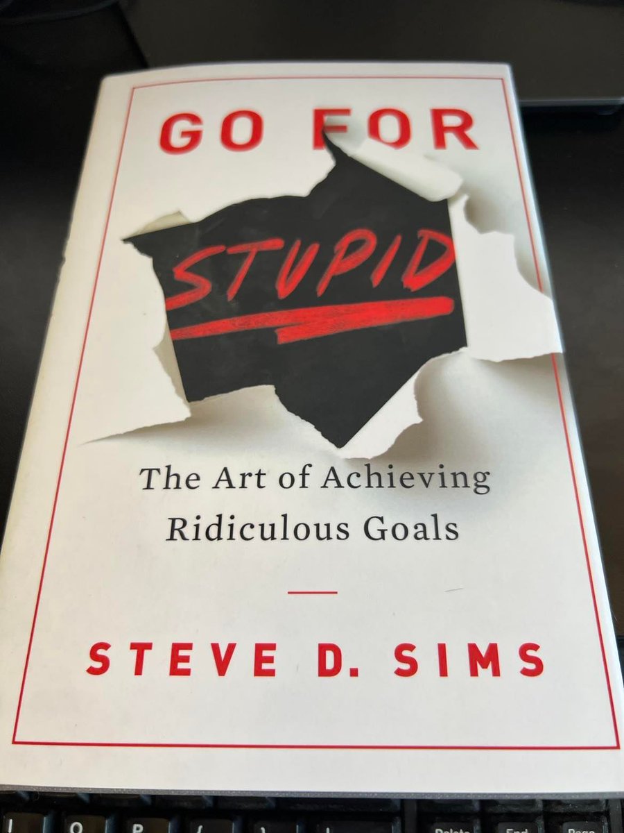 BenjiFram's tweet photo. 3 chapters in today. Fun read and you write down exactly what I’ve been thinking I need to do. More clarity and acknowledgment that I'm on the right path. Thank you for getting the message out, @SteveDSims  I'm listening. #GoForStupid #Ridiculous #Goals https://t.co/4YpwLYQ3Cg
