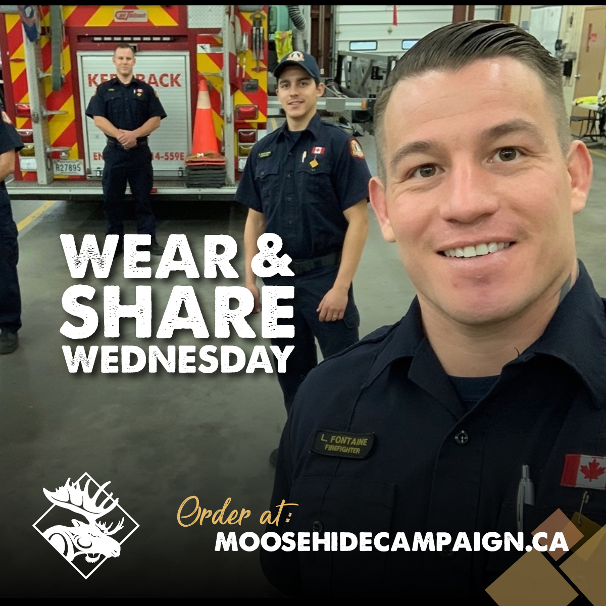 Moose Hide Campaign (@moose_hide) on Twitter photo Don't forget! Tomorrow is Wear & Share Wednesday! Take a pic of yourself wearing your pin and tag us!  🧡🔶
You can order this free gift of medicine at the link in our bio and on our website:
moosehidecampaign.ca/pins
#moosehidecampaign
#moosehidecampaignday
#MMIWG2S+ Don't forget! Tomorrow is Wear & Share Wednesday! Take a pic of yourself wearing your pin and tag us!  🧡🔶
You can order this free gift of medicine at the link in our bio and on our website:
moosehidecampaign.ca/pins
#moosehidecampaign
#moosehidecampaignday
#MMIWG2S+