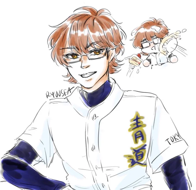 MIYUCKY KAZUYA!!!! whited out glasses and him suffering is my fave hyaha  