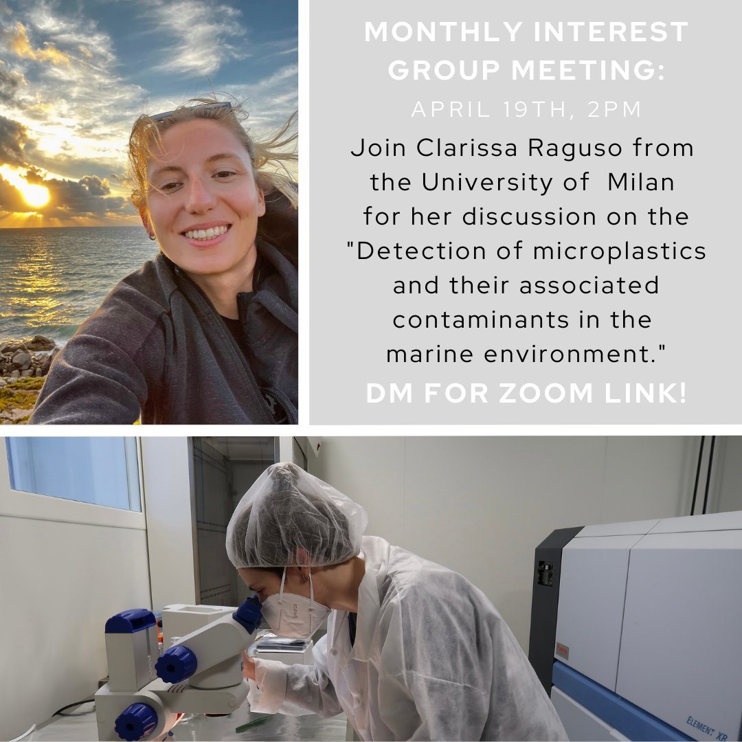 pnwmicroplastic's tweet photo. Don’t forget to join us tomorrow, Wednesday April 19th at 2pm to hear Clarissa Raguso from the University of Milan discuss the "detection of microplastics and their associated contaminants in the marine environment."
DM us for the Zoom link!
#everylittlebit #plasticfree #PNW https://t.co/03bPIJSqNy