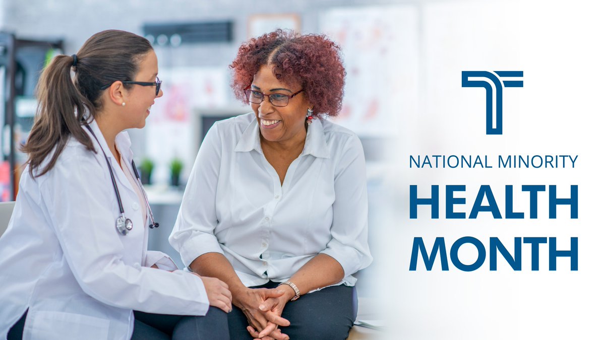 The Dept. of Health and Human Services & the Office of Minority Health recognize April as National Minority Health Month. Join us in supporting equity in healthcare!
minorityhealth.hhs.gov/nmhm/
#MinorityHealthMonth #minorityhealth #NMHM2023 #thomasmedical #HealthCareEquality