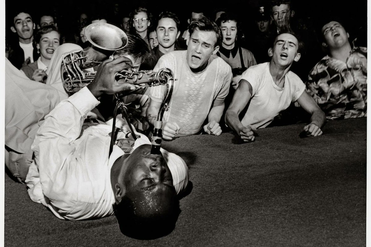 Bob Willoughby's famous shot of Big Jay McNeely.