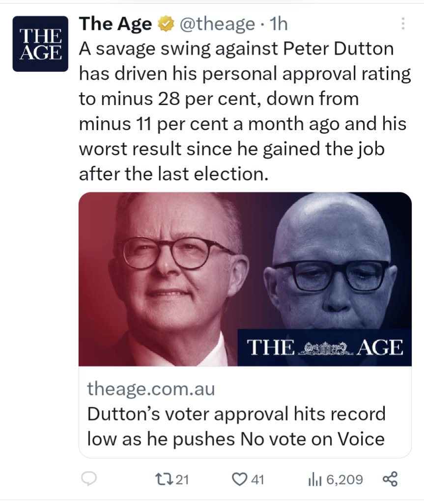 Megnacious's tweet image. Look @theage we know he's unpopular, but minus 28%?