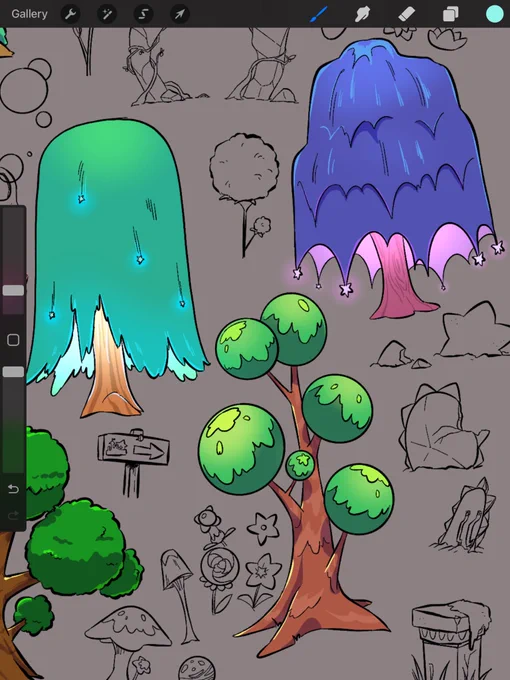 Happy little trees  