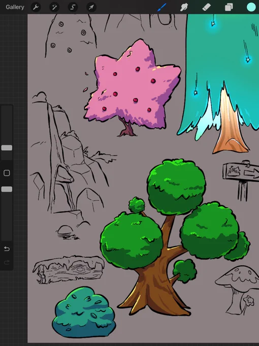 Happy little trees  