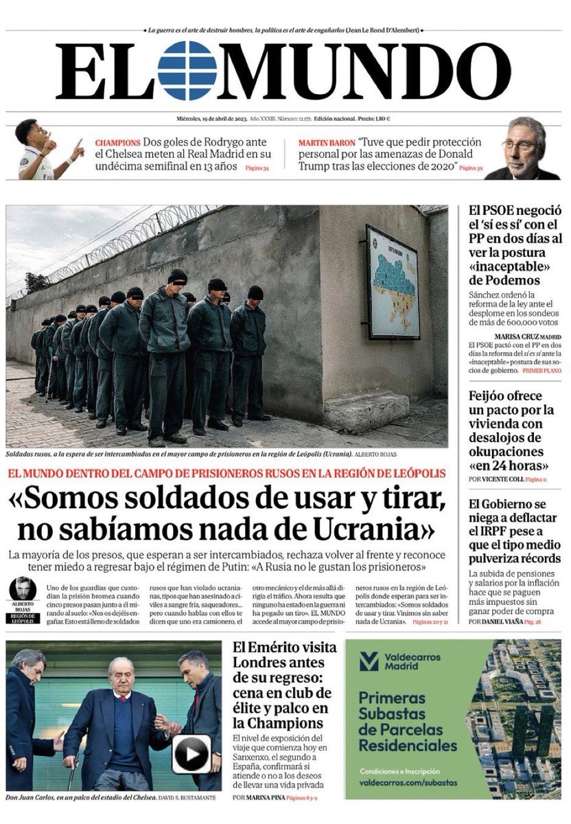 Pedazo de Temazo de <a href="/rojas1977/">Alberto Rojas</a> la portada se queda corta. Enhorabuena, amigo. <a href="/elmundoes/">EL MUNDO</a>