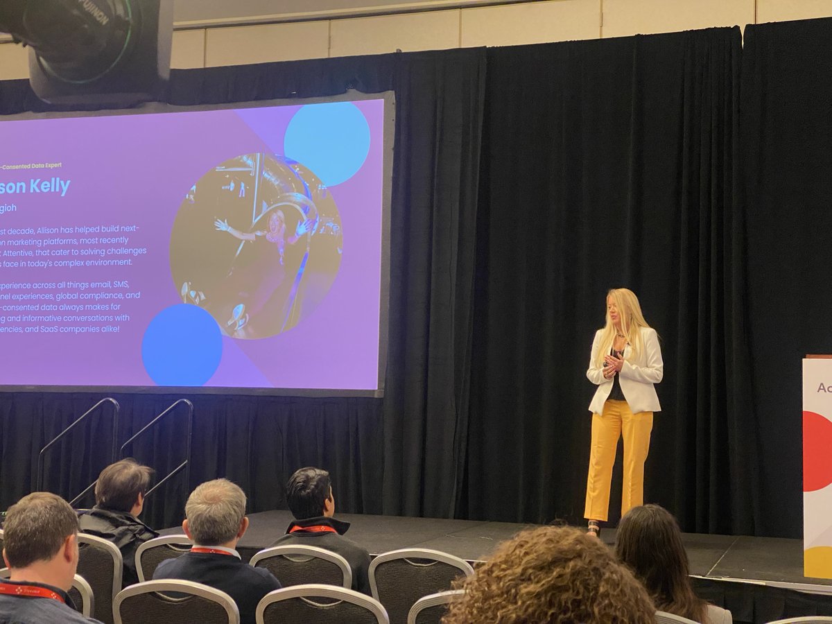 Iterable's tweet image. Gold Sponsor @Digioh&apos;s Allison Kelly on how to gain valuable insights from consumer-consented data for improved targeting: build segments based on preferences, interests, and demographics. #Activate23 #ConsumerData #CustomerSegmentation