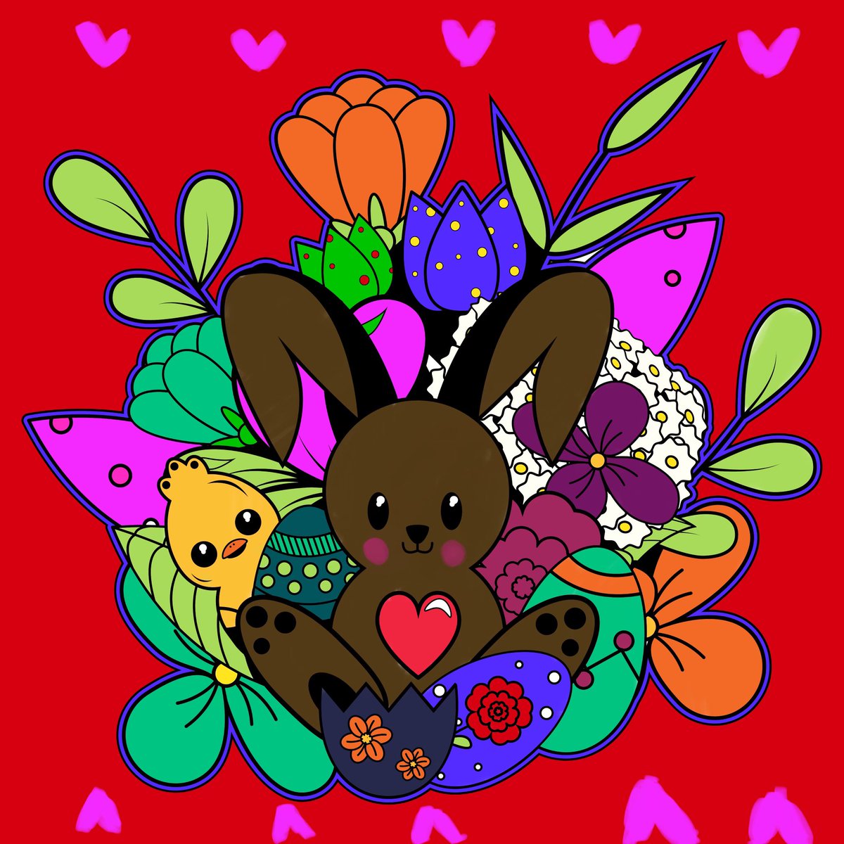 VoiceOfGerard's tweet photo. @pigment_app My daughter did this for the spring challenge- she’s too young to post in the app but I wanted to share for her. https://t.co/p7hFxsHklr