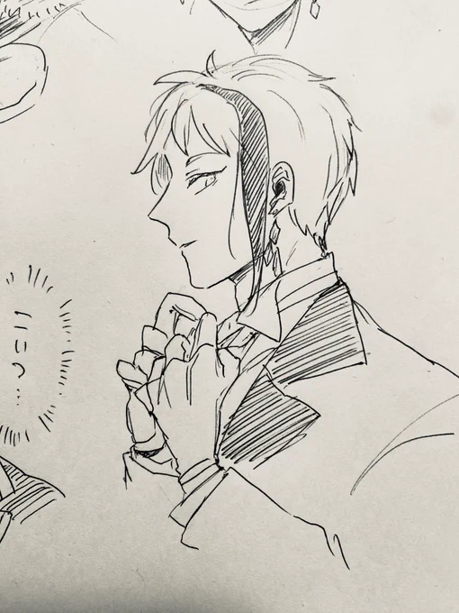 朝の一発描き
着替えてるところ見たい 