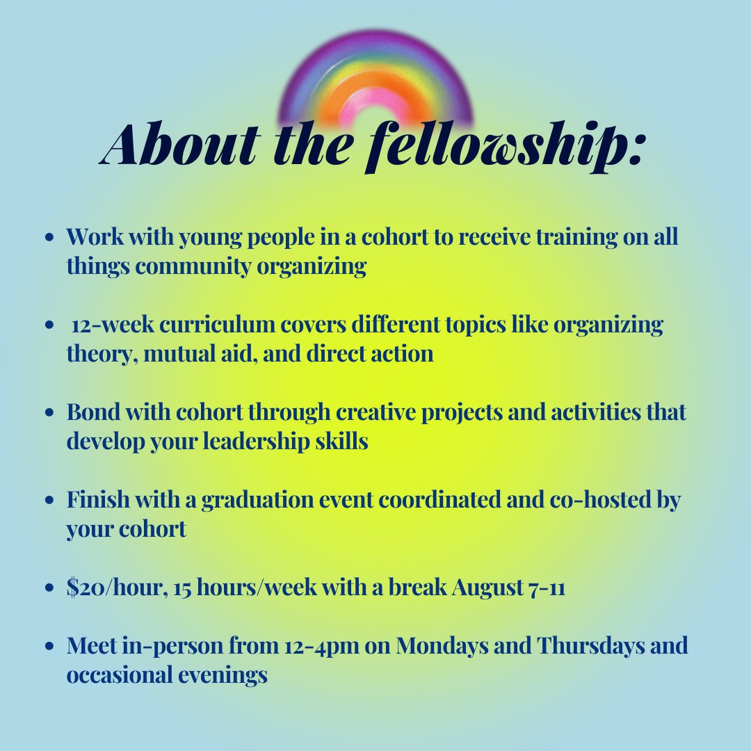 mnycollective's tweet photo. We are hiring for our Summer 2023 Organizing Fellowship! Learn about the 12-week program and apply by May 1 here: https://t.co/9oYmsdWFJH https://t.co/yZBwjyO4rH