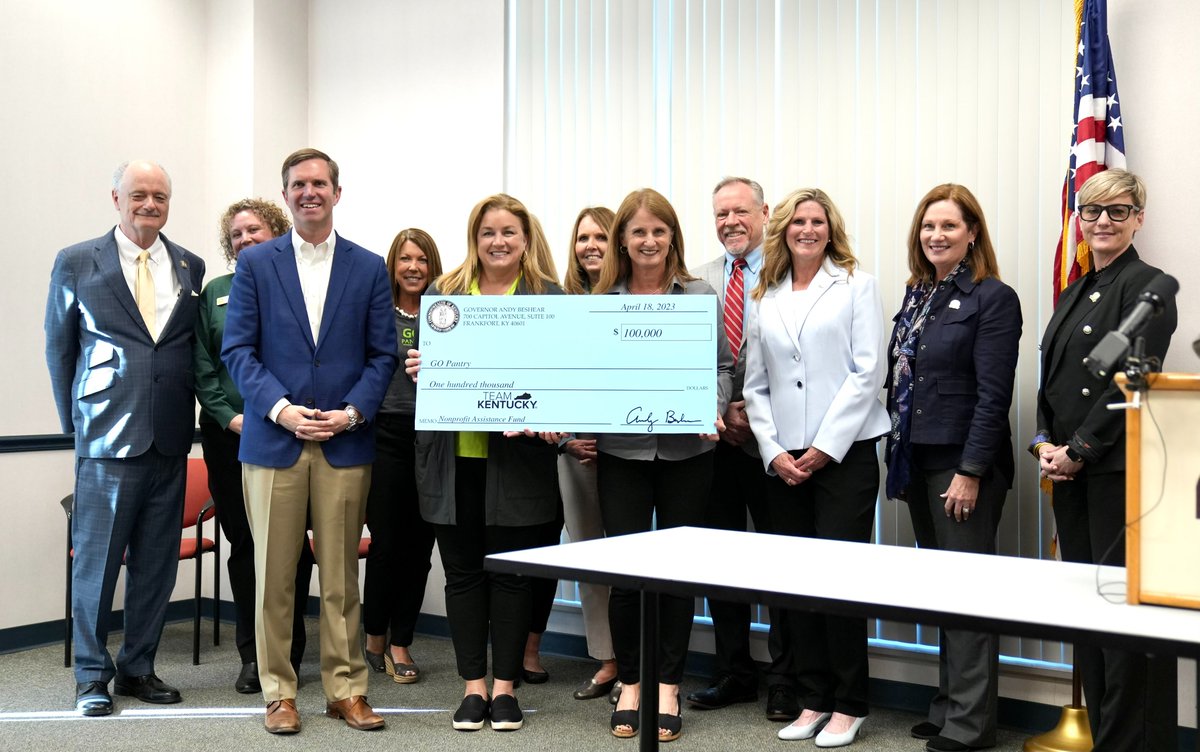 GovAndyBeshear's tweet photo. Today, at the Northern Kentucky Area Development District, Gov. Andy Beshear presented more than $3.8 million for transportation projects and local nonprofit organizations in Boone County. 

Read more: https://t.co/dS4CpthiE0 https://t.co/QGXHygQtxH