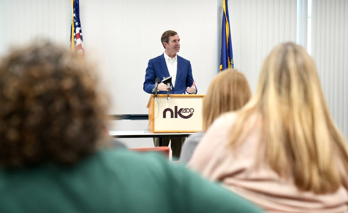GovAndyBeshear's tweet photo. Today, at the Northern Kentucky Area Development District, Gov. Andy Beshear presented more than $3.8 million for transportation projects and local nonprofit organizations in Boone County. 

Read more: https://t.co/dS4CpthiE0 https://t.co/QGXHygQtxH