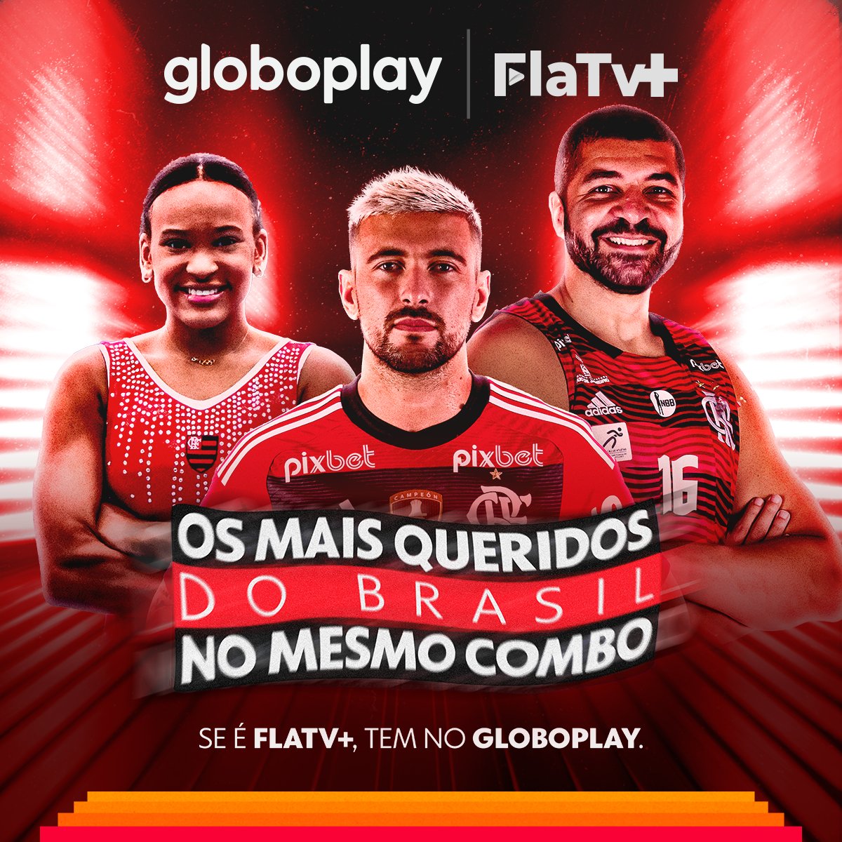 Flamengo on X: Se é FlaTV+, tem no Globoplay! / X