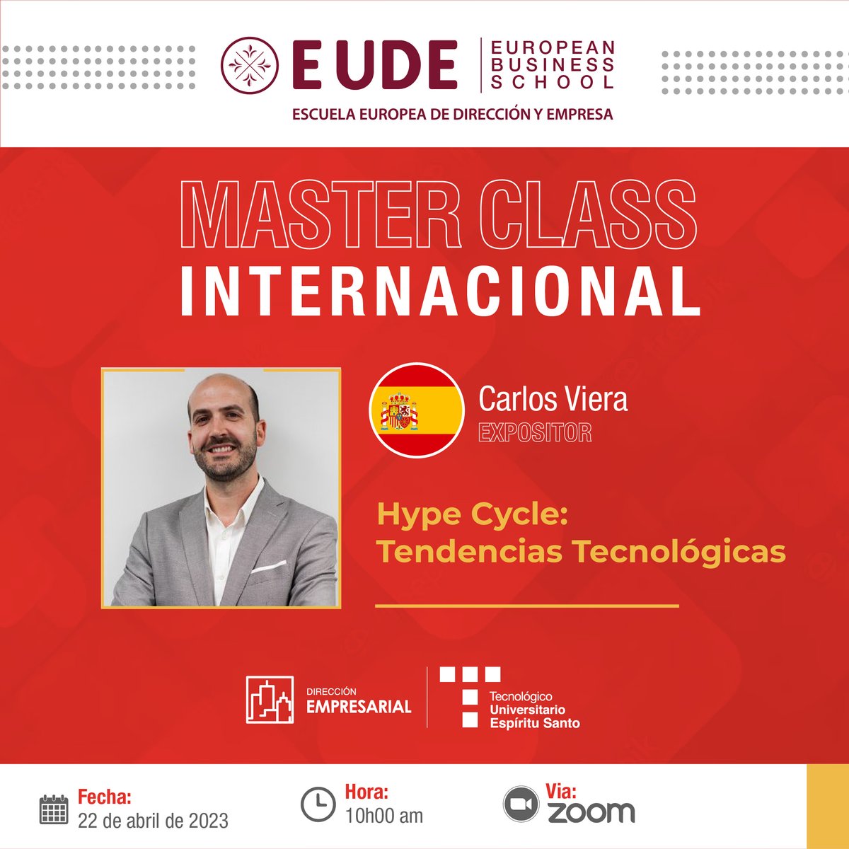 TesEcuador's tweet photo. ¡Te invitamos a una experiencia educativa de primer nivel! En la #MasterclassInternacional.
Únete a este evento GRATUITO a través de zoom👉🏻 https://t.co/Fe1W6yh5Ig
Regístrate en el siguiente link para obtener tu certificado de asistencia👉🏻 https://t.co/KNIIqEY0mY
¡Nos vemos! https://t.co/kQDu4X8Dq0