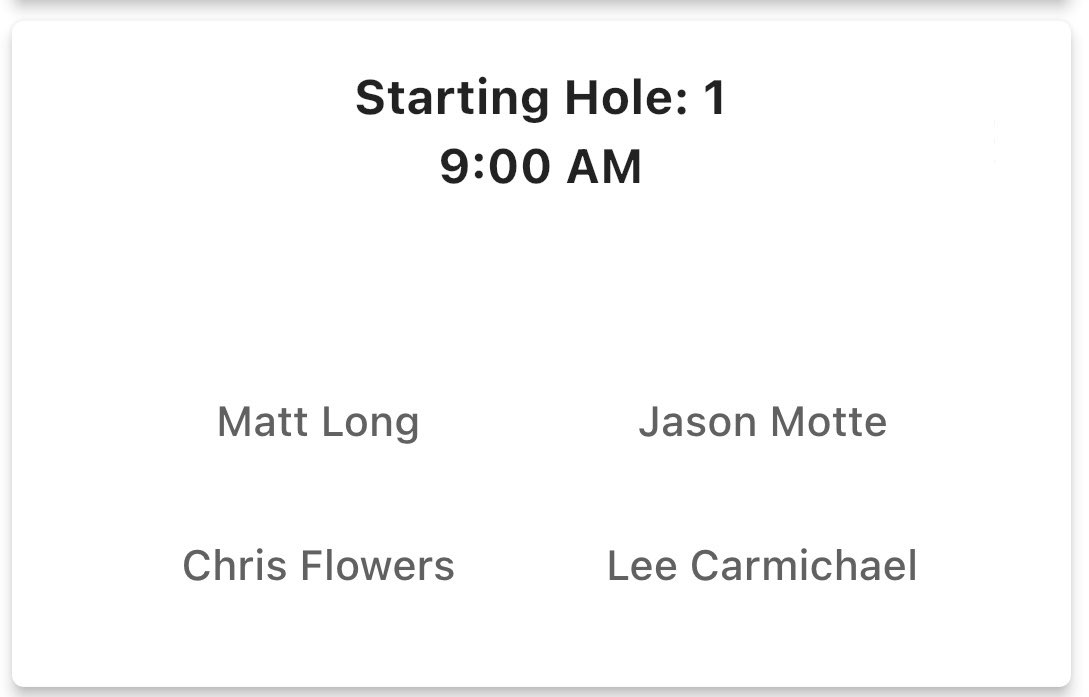 HRMasters_'s tweet photo. Tee times and pairings for 2023 Hosel Rocket Masters presented by Precise Welding Services. https://t.co/M1CTyxYsEJ