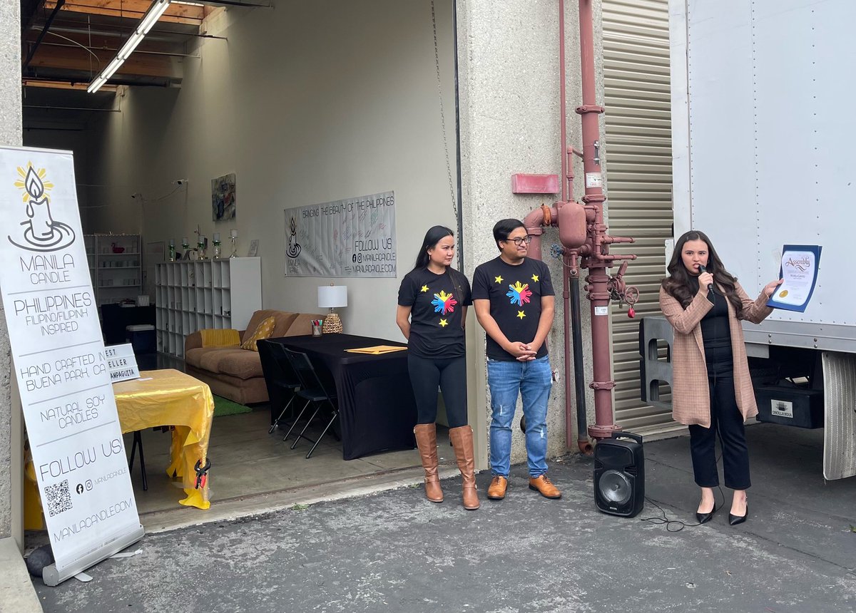 AsmPacheco's tweet photo. Congratulations to Manila Candle on their Ribbon Cutting ceremony. We are thrilled to welcome the beautiful aromas of the Philippines and wish you many years of continued success.
.
.
.
#AD64 #SantaFeSprings #SFSChamber #ManilaCandle #Celebration #RibbonCutting https://t.co/Js9HKrdHdI