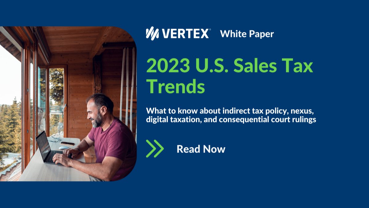 JonathanMTax's tweet photo. As 2023 progresses, it’s crucial for your #finance team to understand the current #salestax changes that will impact businesses. Read our recent whitepaper to learn all you need to know about #indirecttax policy, #taxnexus, #digitaltaxation &amp; more: https://t.co/RQ6B9OsBPg https://t.co/JqTAcpoYxw