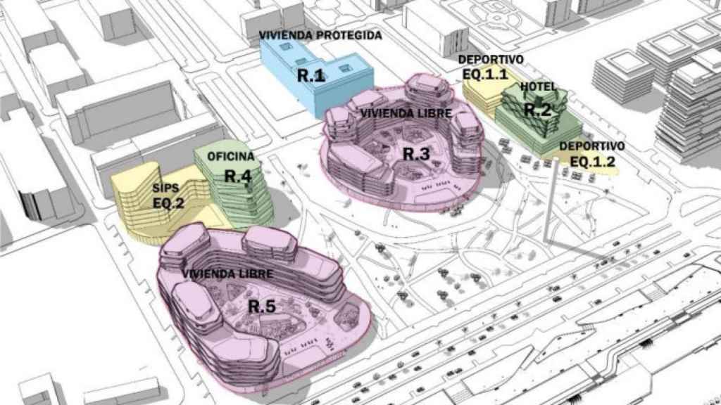 MLGconstruccion's tweet photo. 🏗️ Así quedaría la pastilla de terreno en los suelos de #LaTermica que incluye el adecentamiento del espigón.

🏠 870 viviendas (273 protegidas)
🛎️ 11.550 m2 de uso hotelero
🏢 12.594 m2 de oficinas
🛍️ 14.533 m2 de uso comercial

ℹ️ https://t.co/aF5We0HFcE https://t.co/ADCw3cOvmp