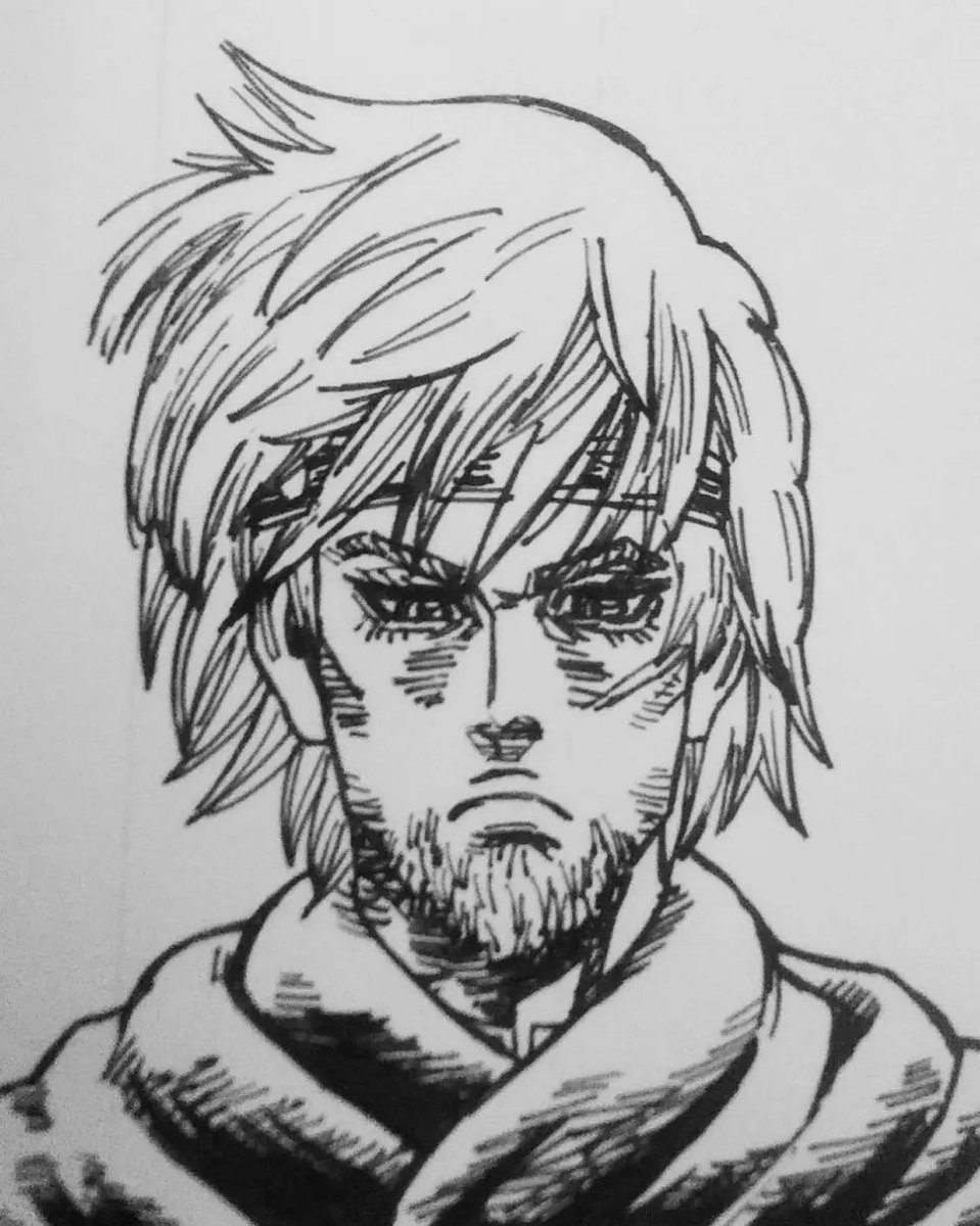 Miteaux2's tweet photo. #inking practice: #canute
#vinlandsaga #manga #drawing #vinlandsagamanga #drawingpractice #inkingpractice #drawinyourstyle https://t.co/TQrjGz8AEX