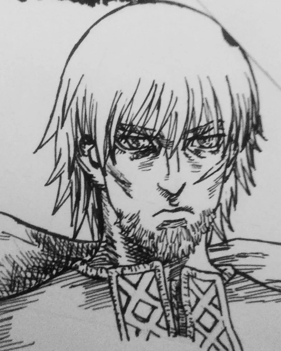 Miteaux2's tweet photo. #inking practice: #canute
#vinlandsaga #manga #drawing #vinlandsagamanga #drawingpractice #inkingpractice #drawinyourstyle https://t.co/TQrjGz8AEX