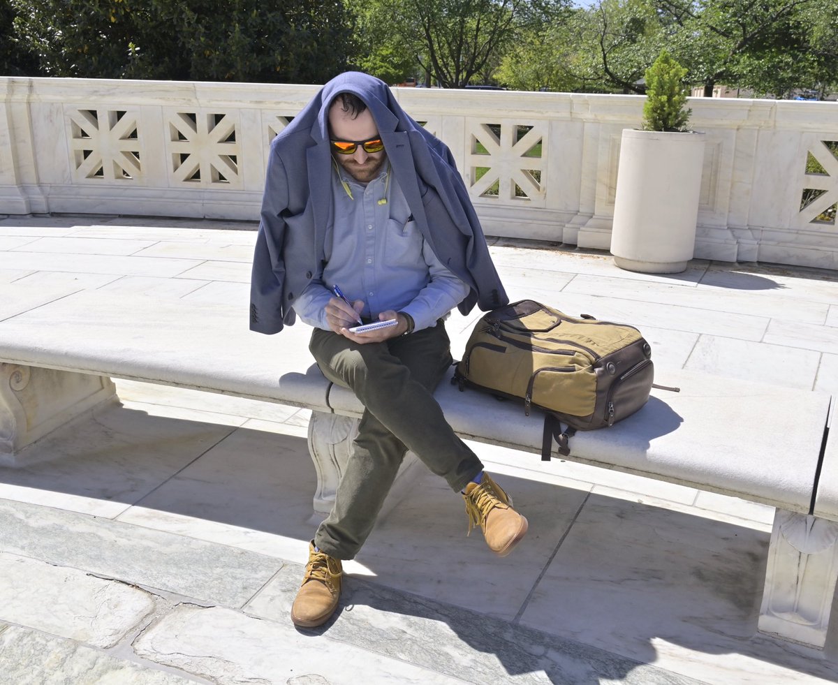 Folks, the struggle to avoid sunburn today was real. ⁦<a href="/tommylisi/">Tom Lisi</a>⁩ did his best to work and avoid a nasty burn. Great to work with Tom and ⁦<a href="/BrettSholtis/">Brett Sholtis</a>⁩ today. Glad to be home soon, as it’s been a long day. ⁦<a href="/LancasterOnline/">LNP | LancasterOnline</a>⁩