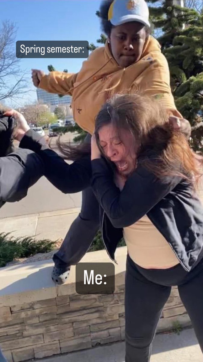 Spring semester coming in with the K.O😭