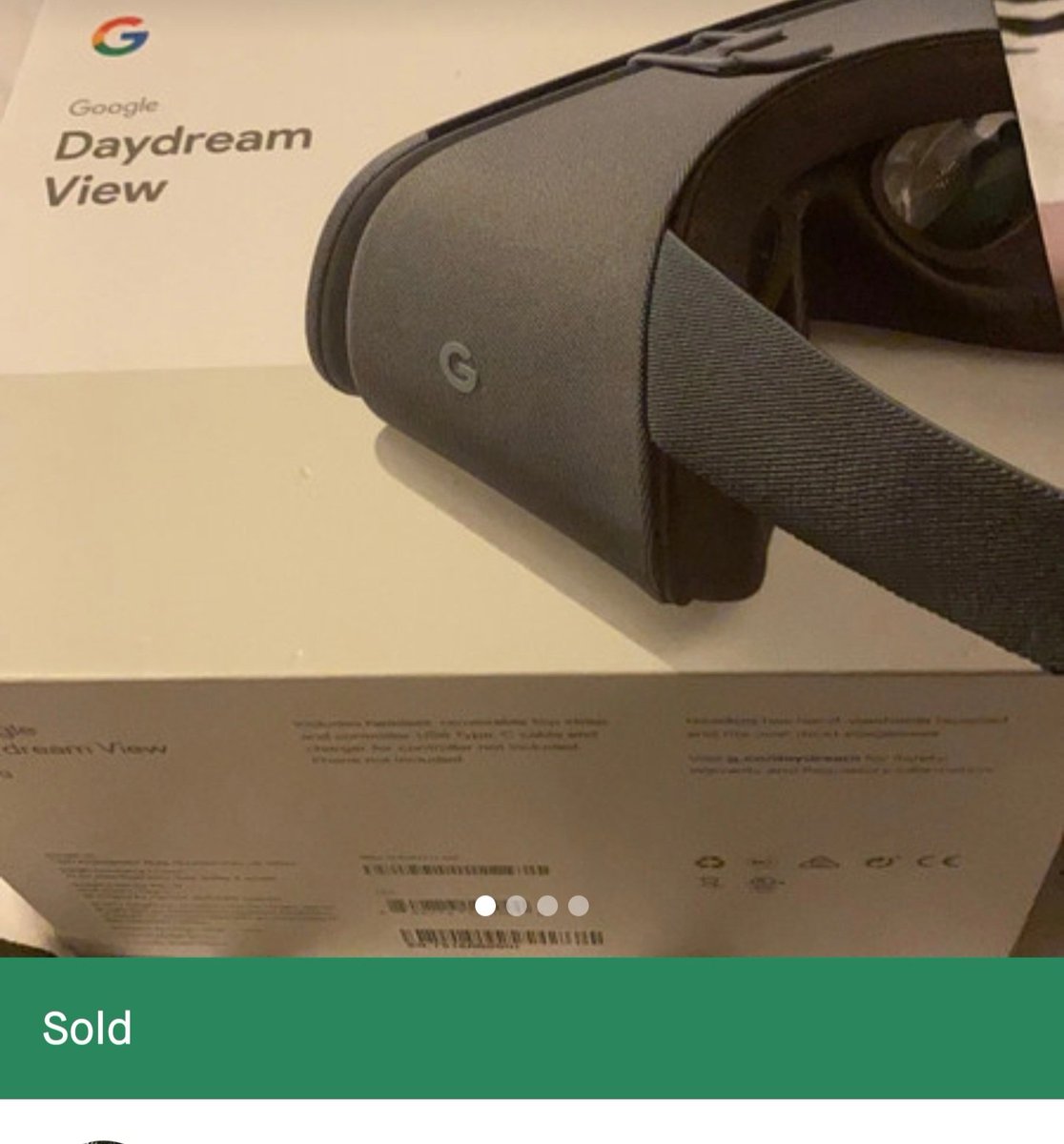 Wanted to see how Vinted works, so I bought this old, discontinued Google VR thing for a few quid. I'm so irrationality excited about receiving this dated tech!