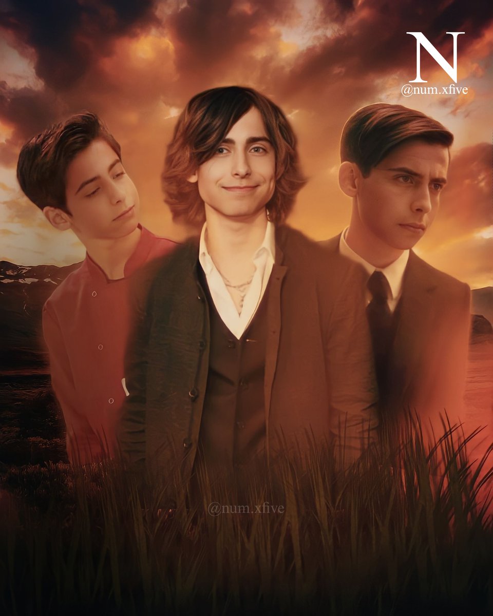 Numxfive's tweet photo. Nicky, @AidanRGallagher and five ❤️
#aidangallagher 
(Edit by me) https://t.co/SkZuE1cFnR