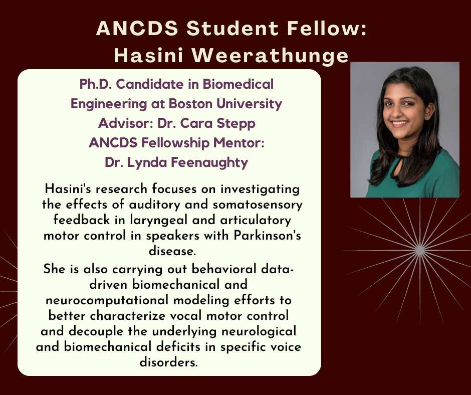 ANCDS is proud to shine a spotlight on one of the ANCDS Student Fellows, Hasini Weerathunge.