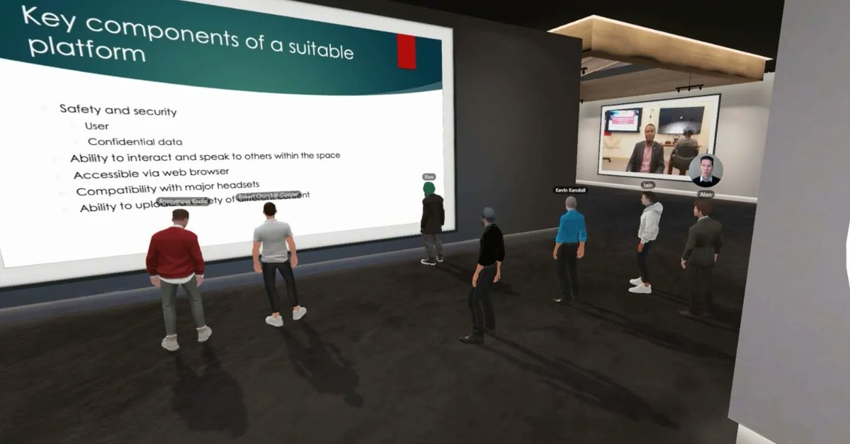 karamveernarang's tweet photo. Had a great time showcasing how virtual spaces can be used for education to the NHS Technology and Enhanced Learning (TEL) team
#vrims #virtualrealityinmedicineandsurgery #metaverse #nhsengland #healtheducationengland #virtualreality #VR #XR #spatial #medicaleducation https://t.co/toEKy2w7ja