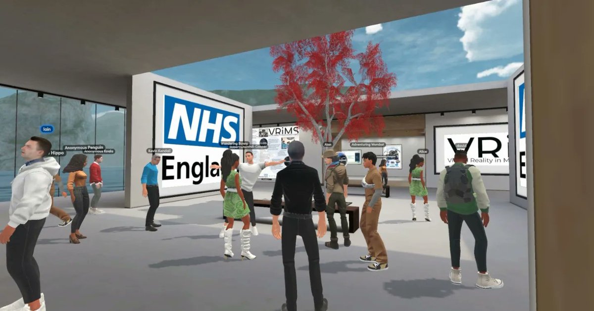 karamveernarang's tweet photo. Had a great time showcasing how virtual spaces can be used for education to the NHS Technology and Enhanced Learning (TEL) team
#vrims #virtualrealityinmedicineandsurgery #metaverse #nhsengland #healtheducationengland #virtualreality #VR #XR #spatial #medicaleducation https://t.co/toEKy2w7ja
