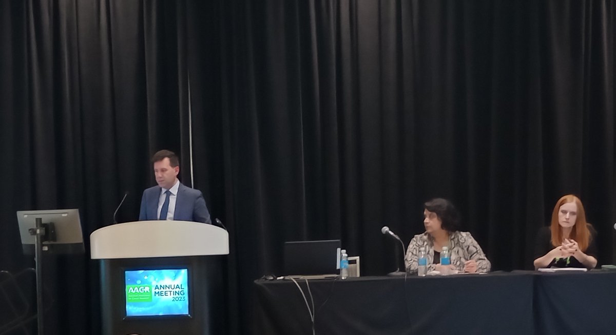 AACR's tweet photo. Sound science informs strong tobacco policies and regulations. Special thanks to @FDATobacco Director Brian King for speaking at #AACR23 about the fantastic work being done to eliminate tobacco-related health disparities. #EndMenthol #EndFlavoredTobacco https://t.co/bx7QTZ599n