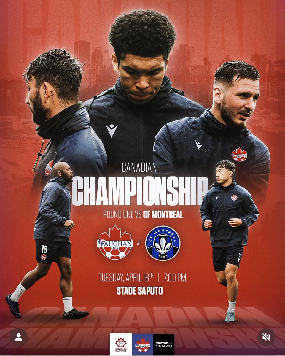 vaughansoccercl's tweet photo. Stade Saputo Awaits! 🏟️ 

We take on CF Montréal in the first round of the Canadian Championship ⚔️ 

Let's do this, Vaughan! 👊 

🎨: @SSvisuals_ , 📸: @Haninmazri1 

#WeAreVSC https://t.co/ZiYGs4pwJx