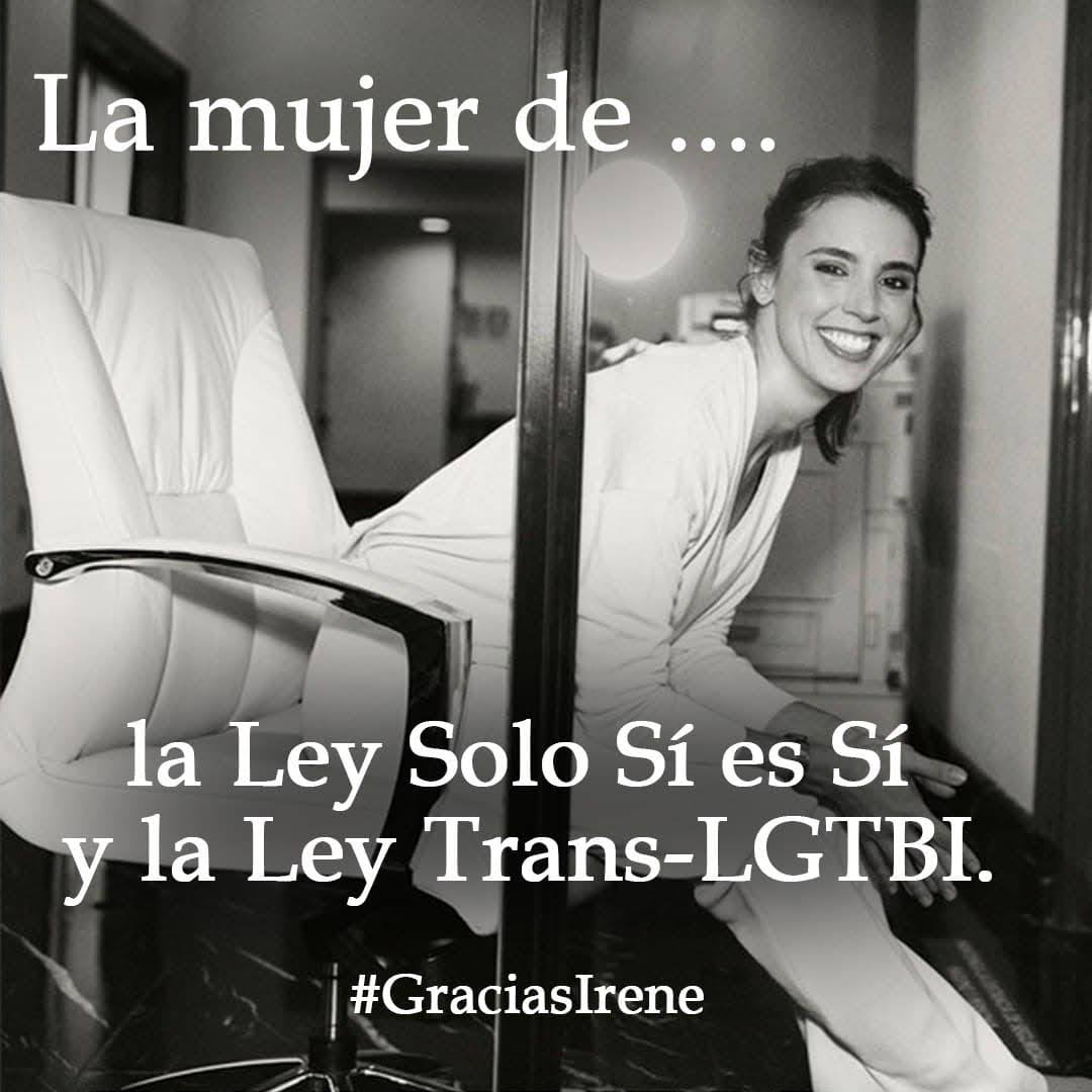 Veromaggi's tweet photo. La frase del año de la mafia PPepera y el facherío patrio, "la mujer de..." y la verdad, todo hay q reconocerlo, @IreneMontero
es la mujer de
#PodemosTransformar
de la #LeyTrans, #SoloSíEsSí
Es la mujer q ha transformado la manera de hacer feminismo en este país, de luchar 👇 https://t.co/cUcAjUoKUg