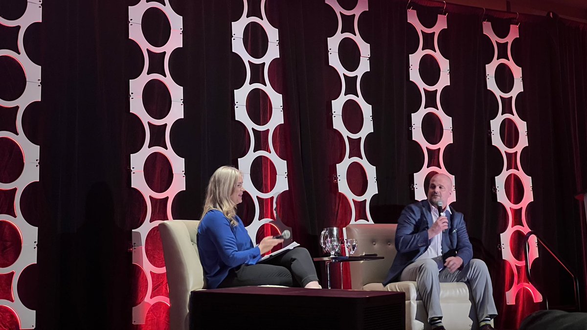 RICanada (@renewcan) on Twitter photo Love a fireside chat, hot seat included :) @JenStewartOtt <a href="/cemassociation/">Canadian Energy Marketers Association (CEMA)</a> & <a href="/bob_larocque/">Bob Larocque</a> <a href="/CanadianFuels/">Canadian Fuels Association</a> on getting the clean fuels hat trick 🎩 i.e., 1) Reaching climate goals,
2) Serving consumers, &,
3) Keeping investment in Canada. #CEMA2023 Love a fireside chat, hot seat included :) @JenStewartOtt <a href="/cemassociation/">Canadian Energy Marketers Association (CEMA)</a> & <a href="/bob_larocque/">Bob Larocque</a> <a href="/CanadianFuels/">Canadian Fuels Association</a> on getting the clean fuels hat trick 🎩 i.e., 1) Reaching climate goals,
2) Serving consumers, &,
3) Keeping investment in Canada. #CEMA2023