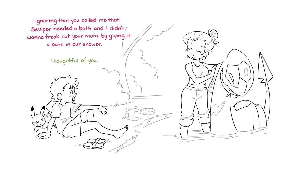 kianamaiart's tweet photo. Bath time (1/3) https://t.co/0iWL8KTFKY
