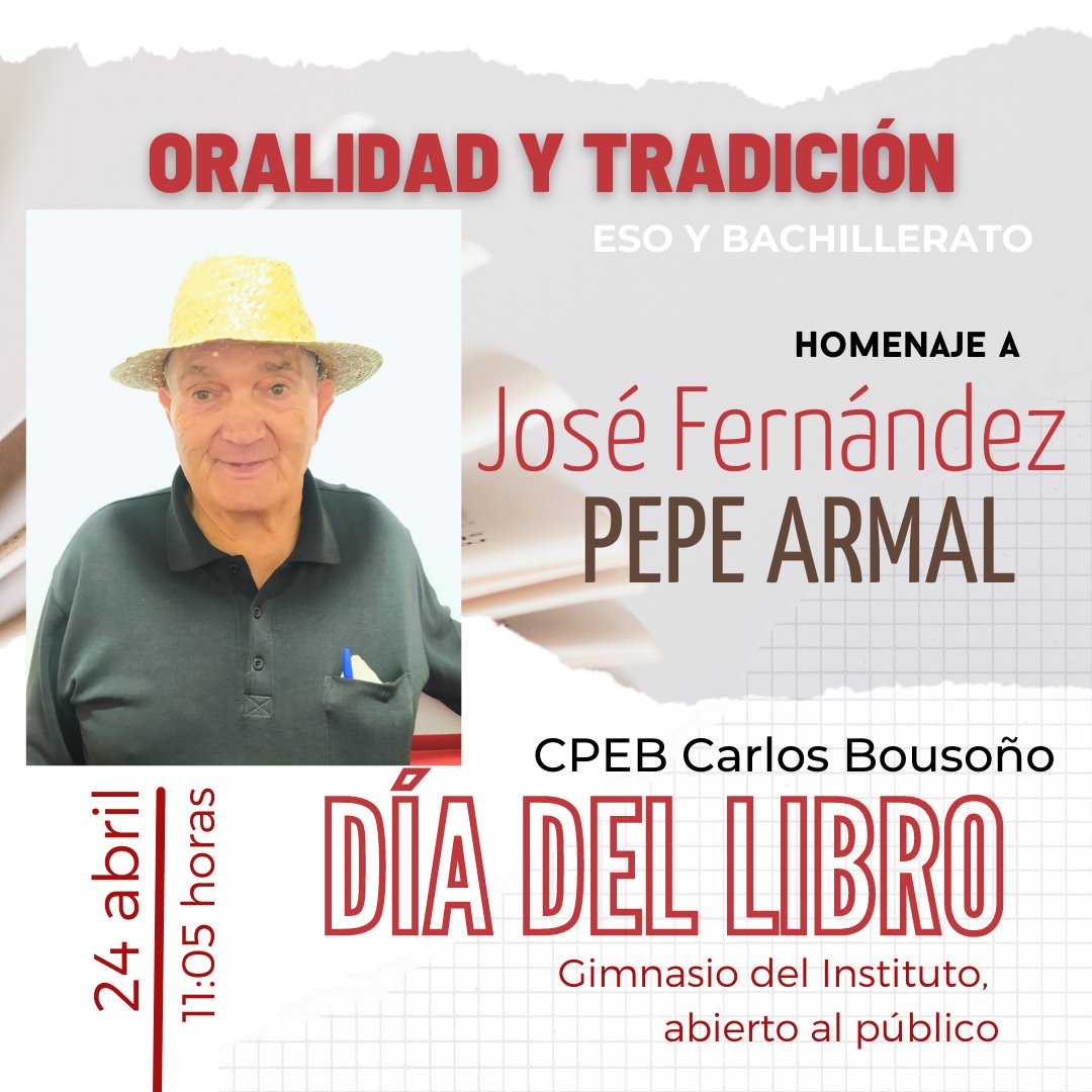 En el CPEB Carlos Bousoño estamos preparando un día del libro muy especial, con la colaboración del @plandesaludboal, la Residencia de Mayores y las familias del alumnado de Infantil.