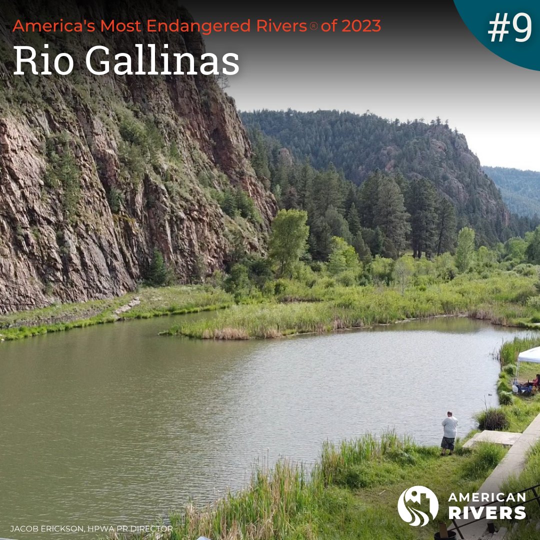 nmwild's tweet photo. Breaking: @AmericanRivers just named the Rio Gallinas as one of America’s #MostEndangeredRivers of 2023. Stay tuned for direct action you can take to protect the #RioGallinas! @SenatorLujan @MartinHeinrich @RepTeresaLF #newmexico #nmwild #hermitspeakcalfcanyonfire https://t.co/g9TCctRbeY