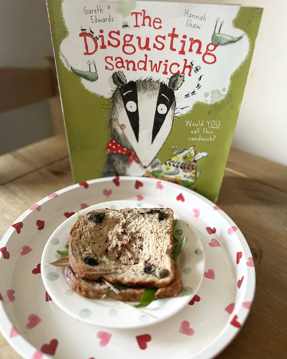 MrsMc261's tweet photo. Used this fab book today for an English lesson to create a story map. The children loved the sandwich I had made for my lunch 😉 which had a journey on the way to school and ended up becoming a real life ‘disgusting sandwich’. https://t.co/RiLemiW5mA