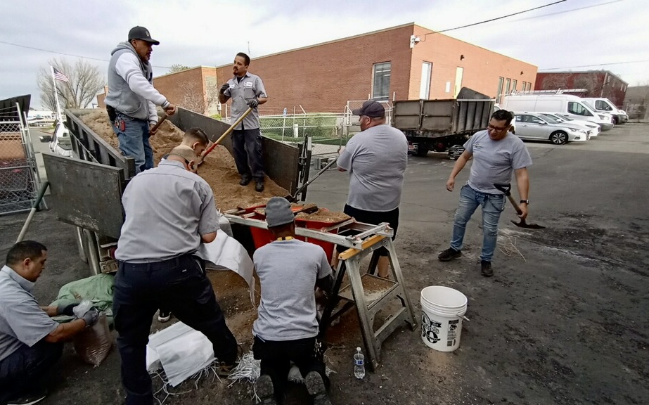 Housing_Connect's tweet photo. Our team prepped sand bags for potential flooding last week ensuring the safety of resident’s homes! While we’re thankful for the water, fingers crossed Housing Connect properties and our community aren’t negatively affected by flooding. https://t.co/HFSYZXD2Tn